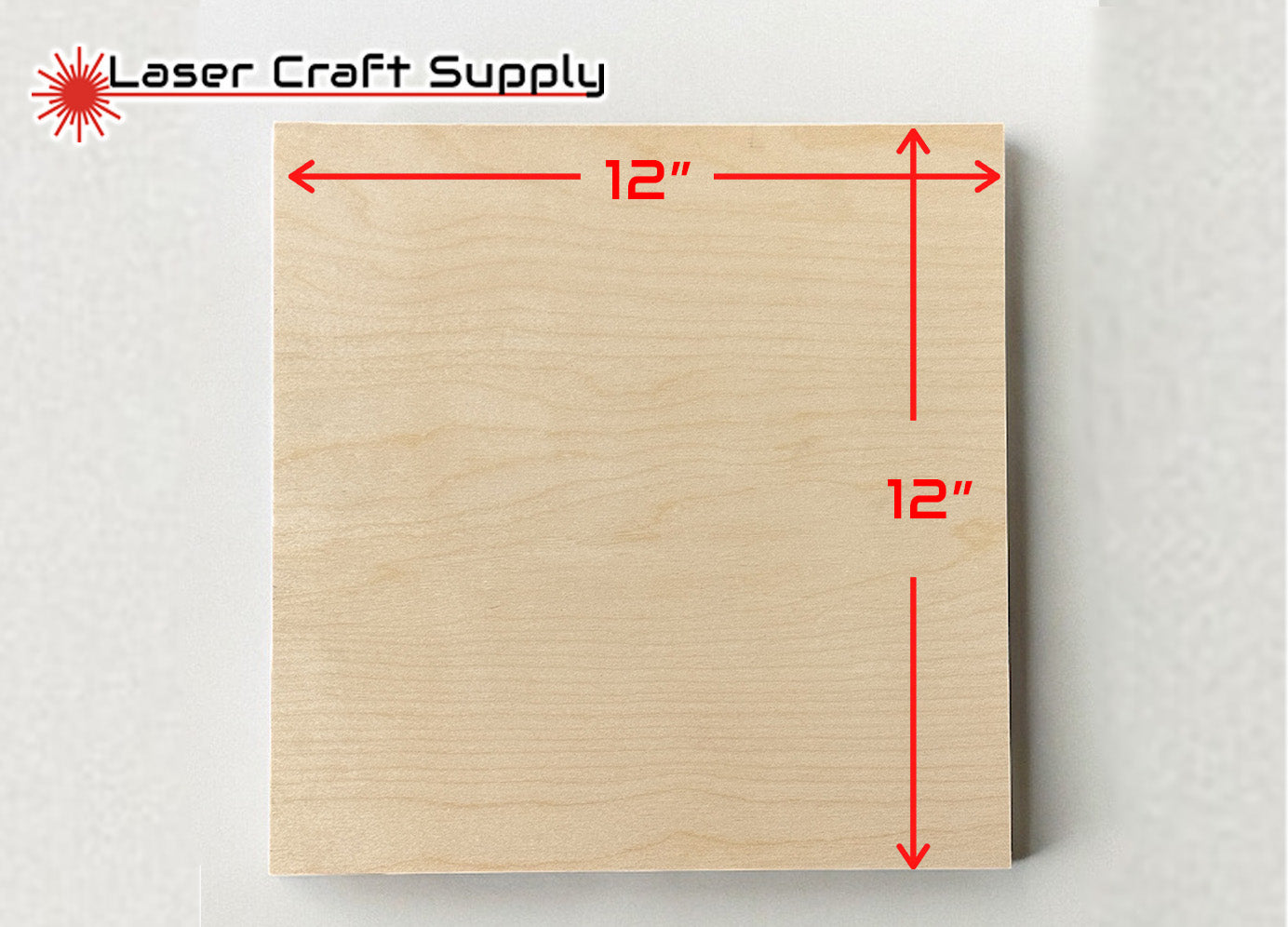 3mm (1/8") 12" X 12" - 10 Pack Easy Cut Birch Plywood