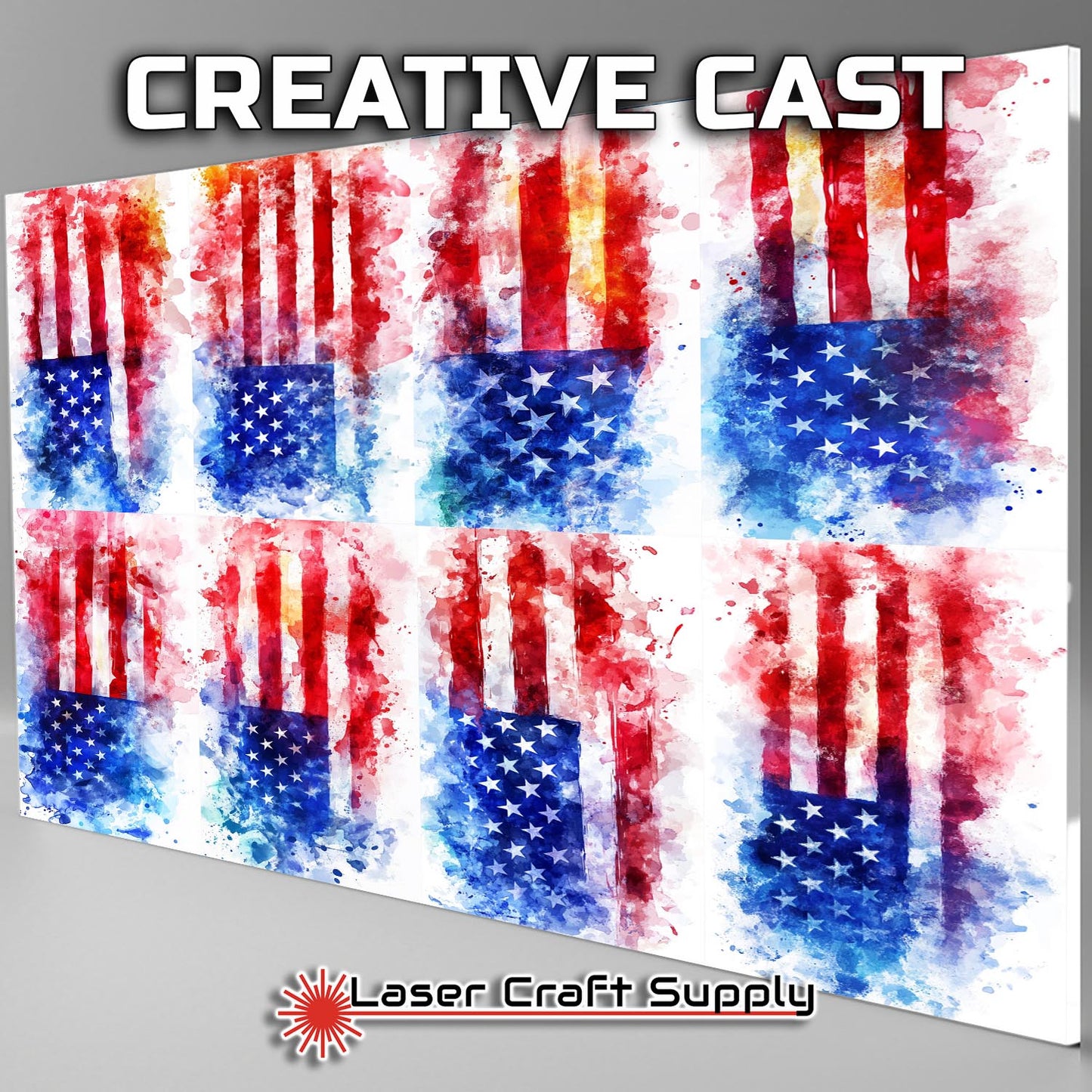 American Flag Art - Creative Tile