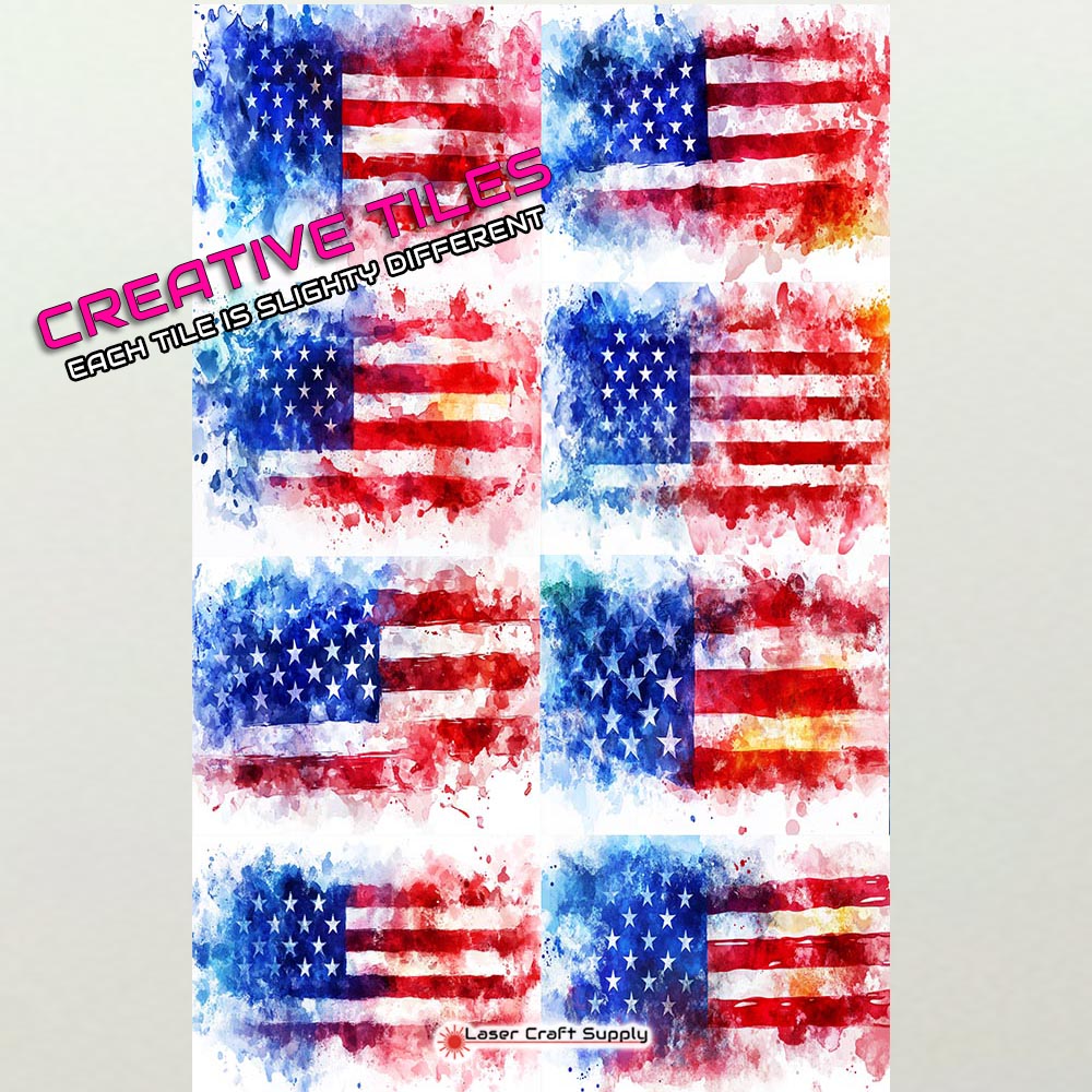 American Flag Art - Creative Tile