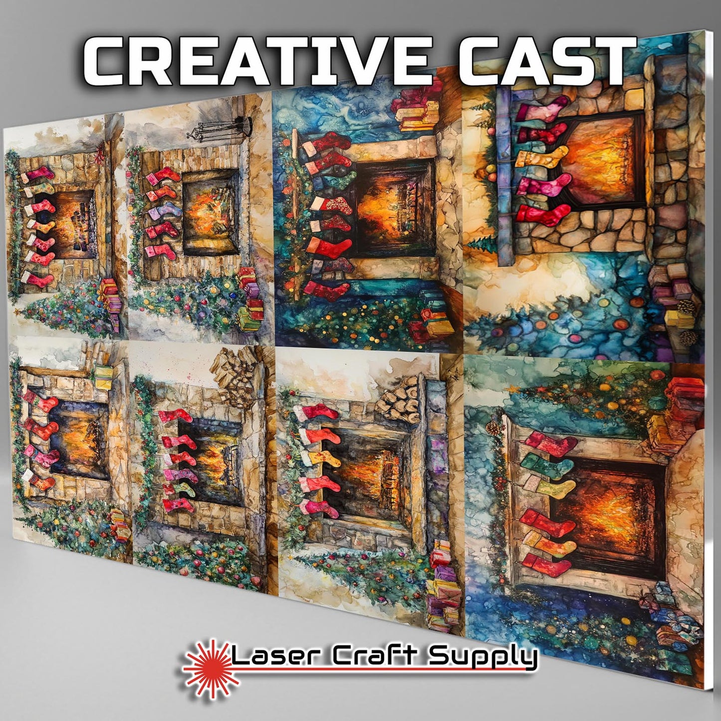 Christmas Fireplace - Creative Tile