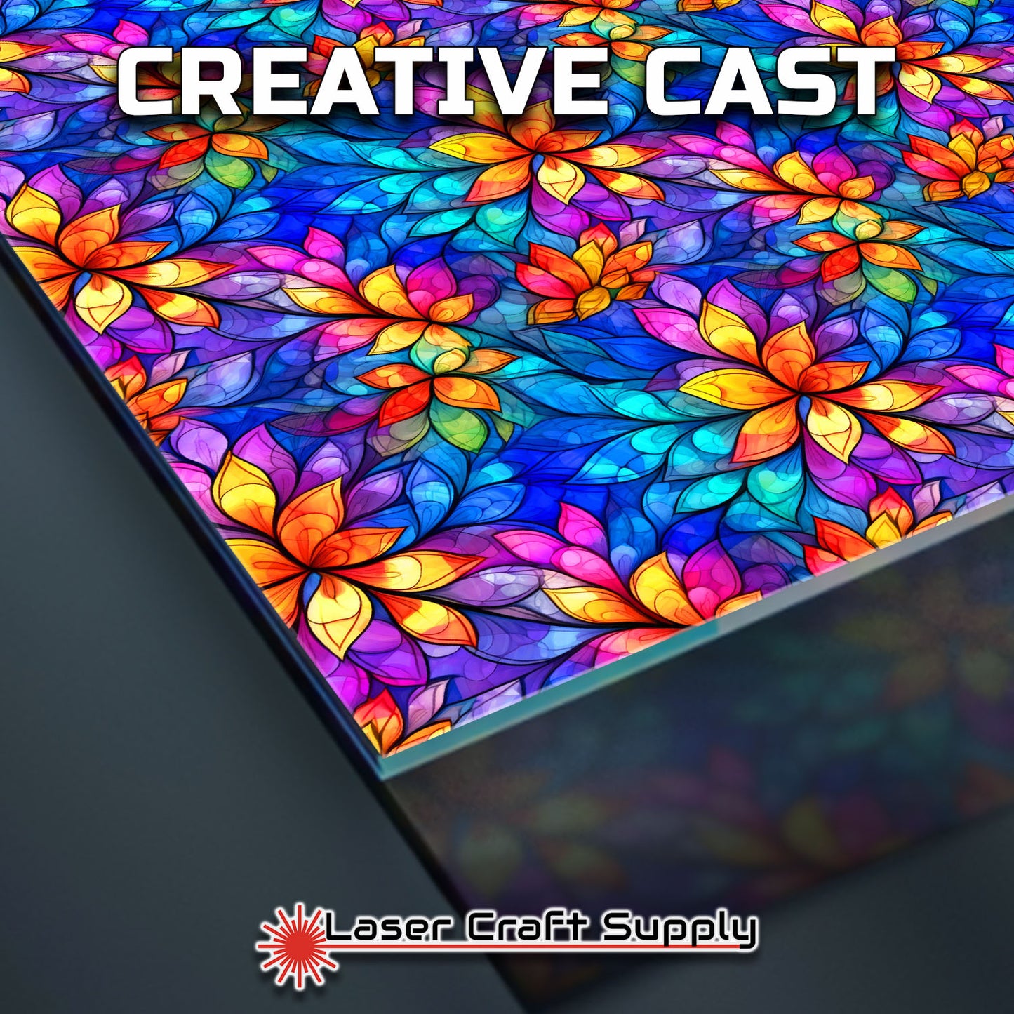 Creative Cast Acrylics - Colorful Flowers Stacked