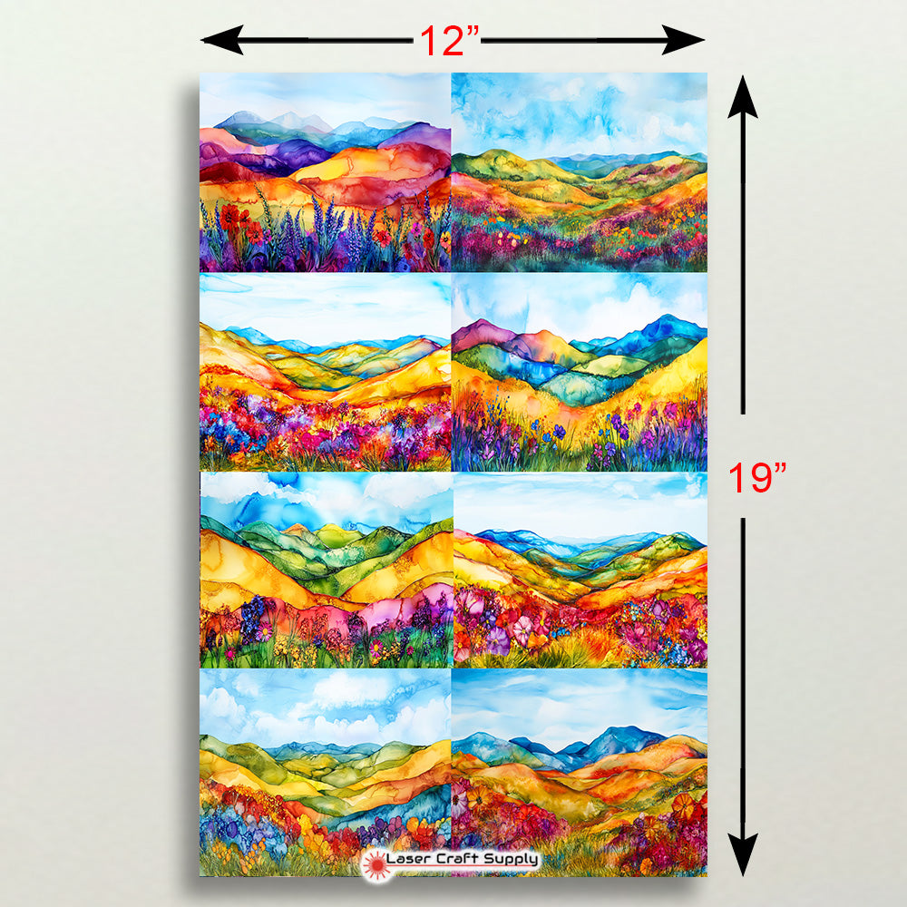 Flowers and Rolling Hills - Creative Tile