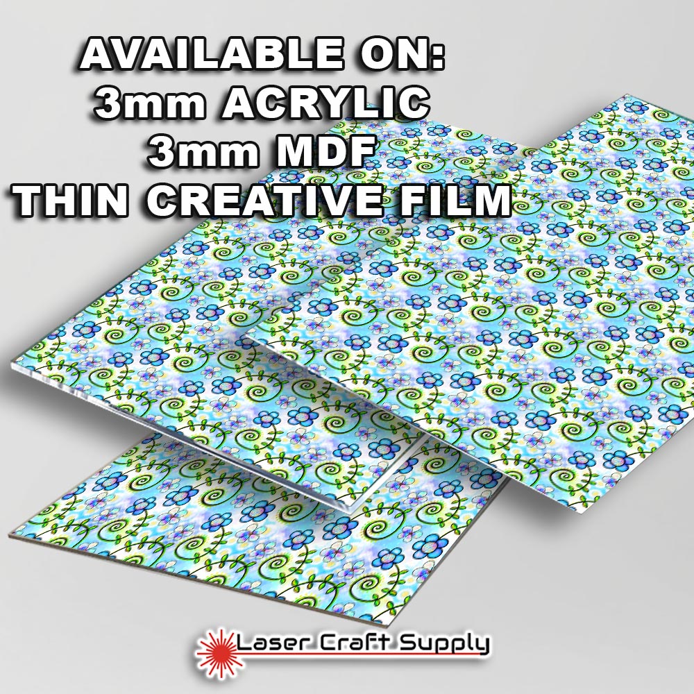 Creative Cast Acrylics - Fun Flowers in Blue & Green