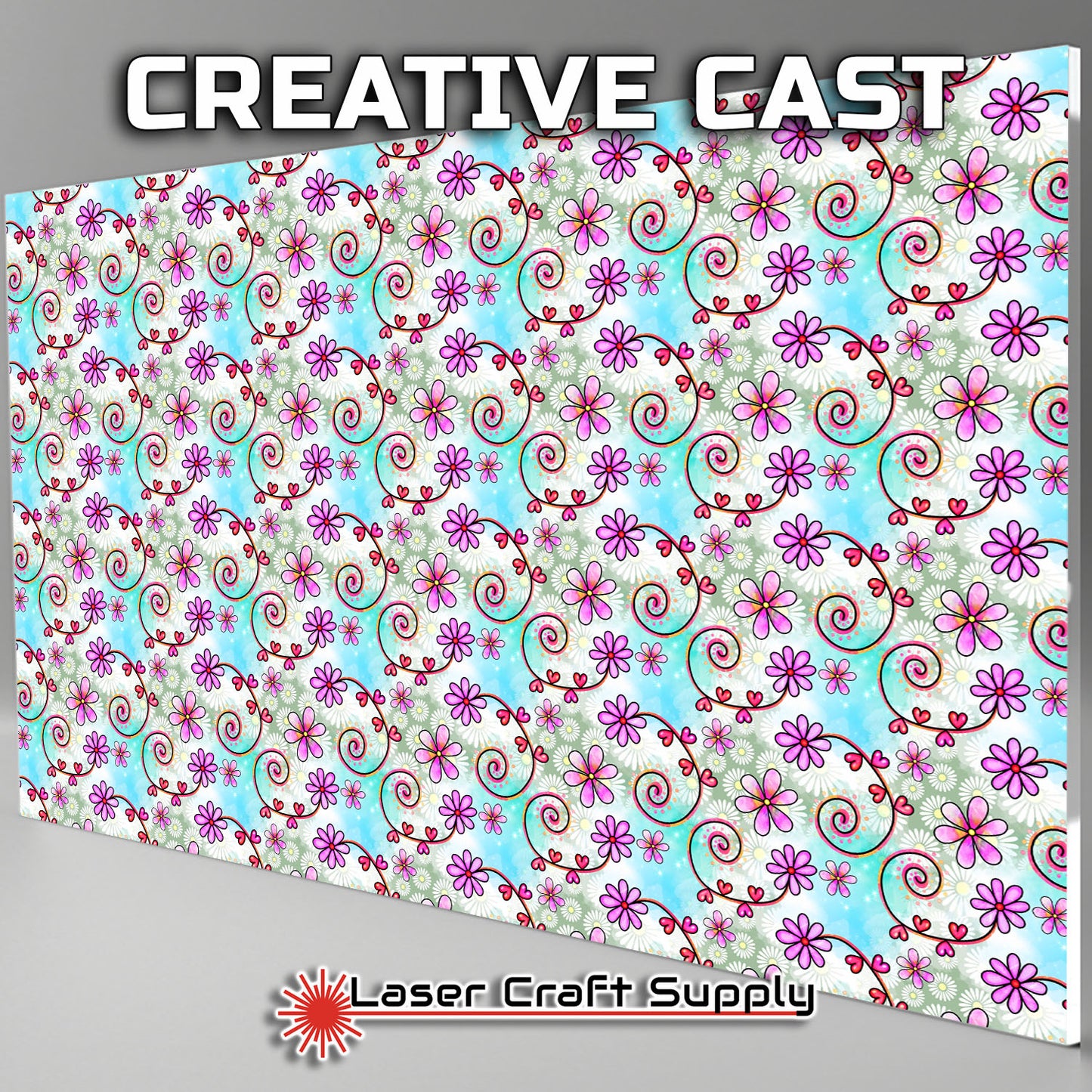 Creative Cast Acrylics - Fun Pink Flowers