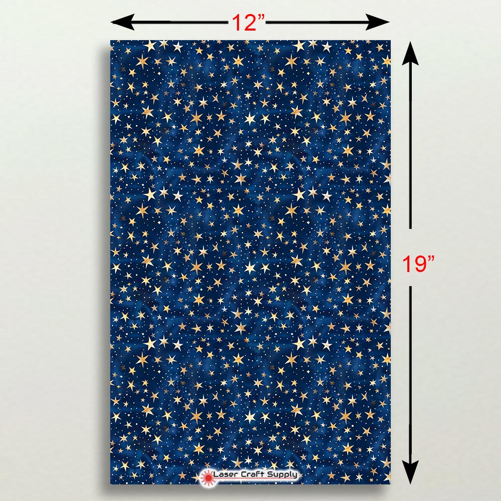 Creative Cast Acrylics - Gold Stars on Blue Sky