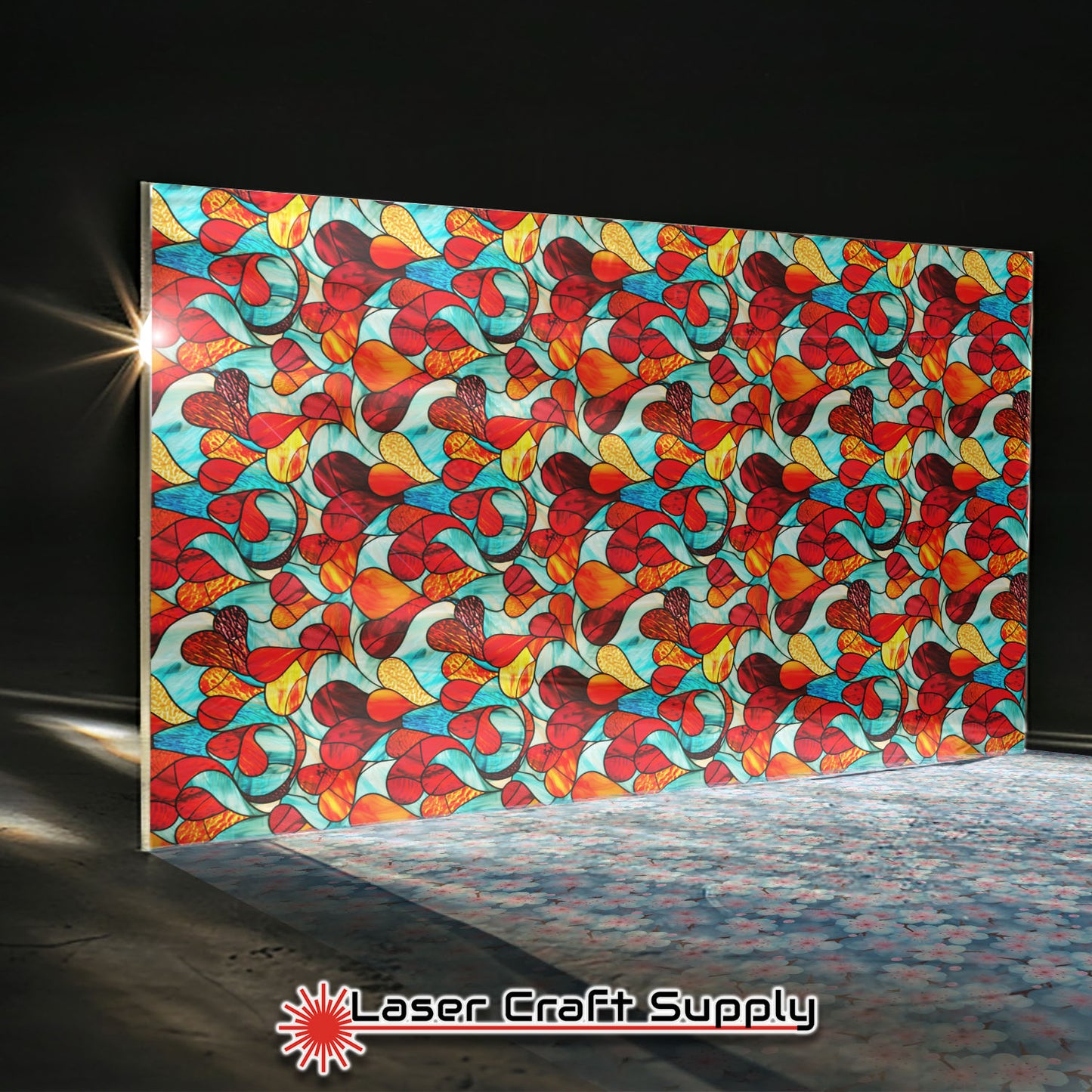 Creative Cast Acrylics - Happy Love - Stained Glass