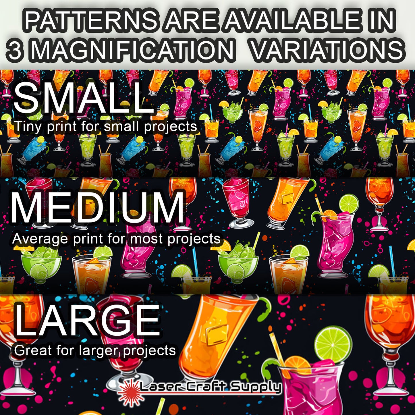 Creative Cast Acrylics - Party Drinks