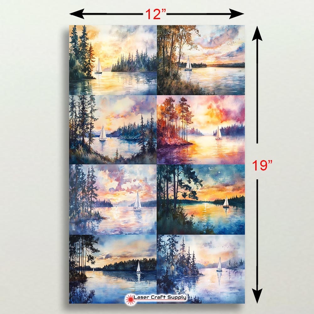 Sailboat in the Lake - Creative Tile