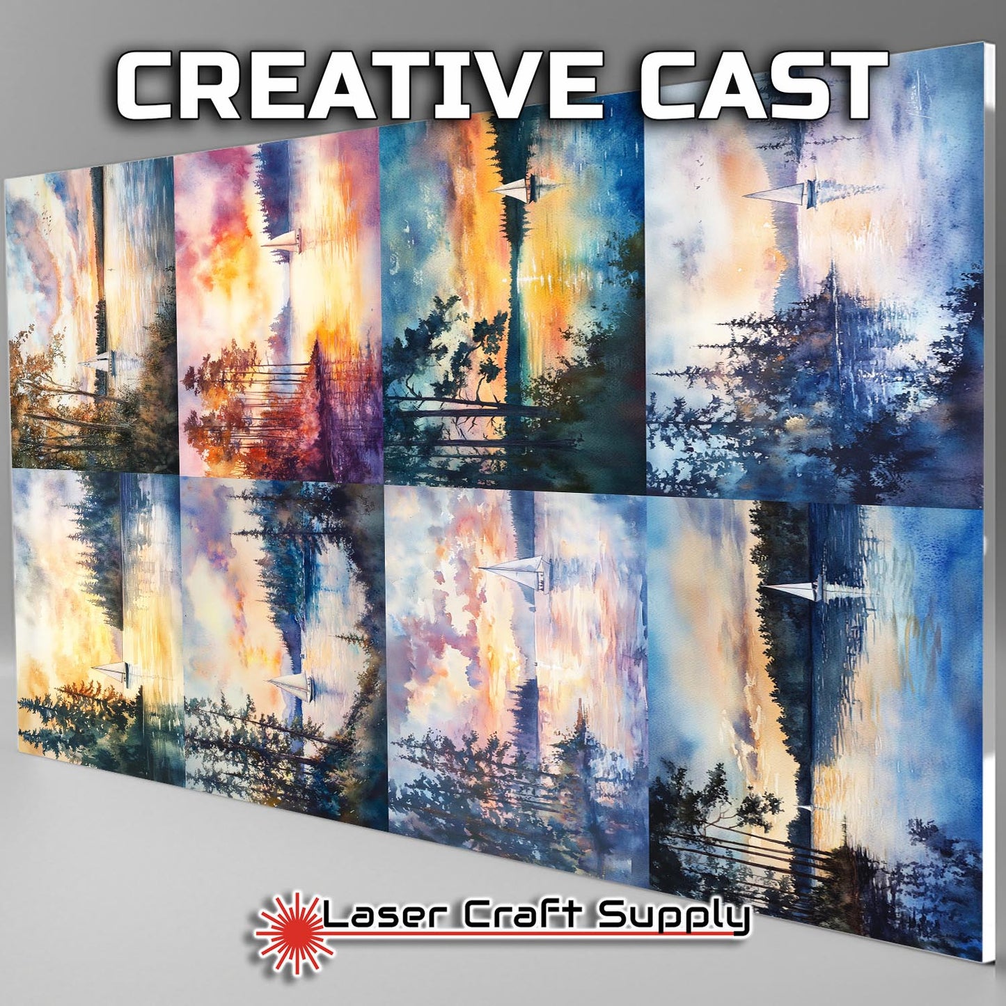 Sailboat in the Lake - Creative Tile