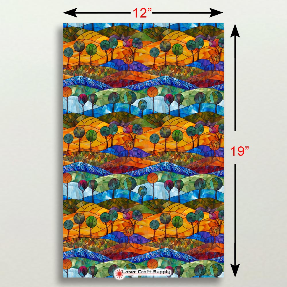 Creative Cast Acrylics - Farm Land Hills - Stained Glass