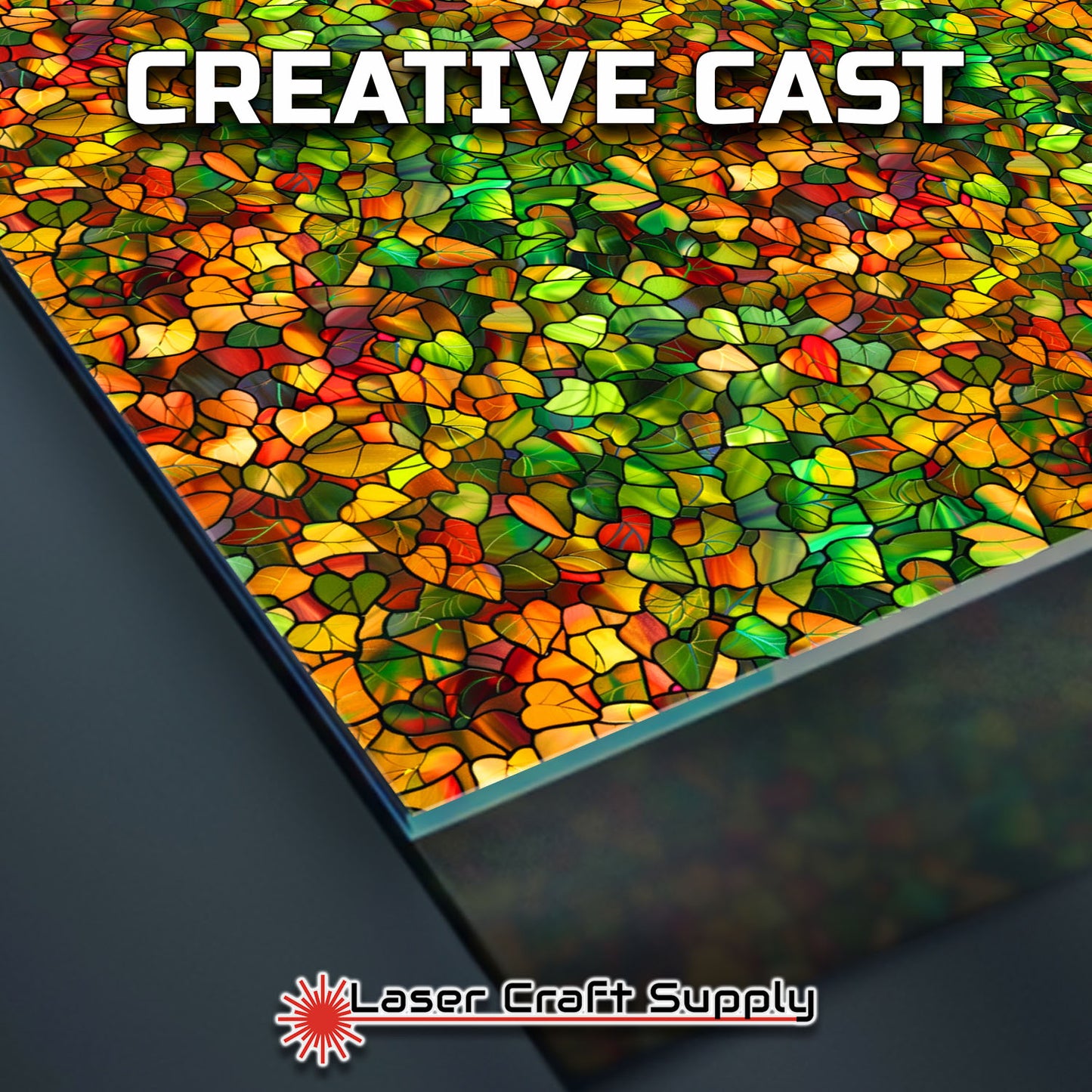 Creative Cast Acrylics - Hearts Like Leaves - Stained Glass
