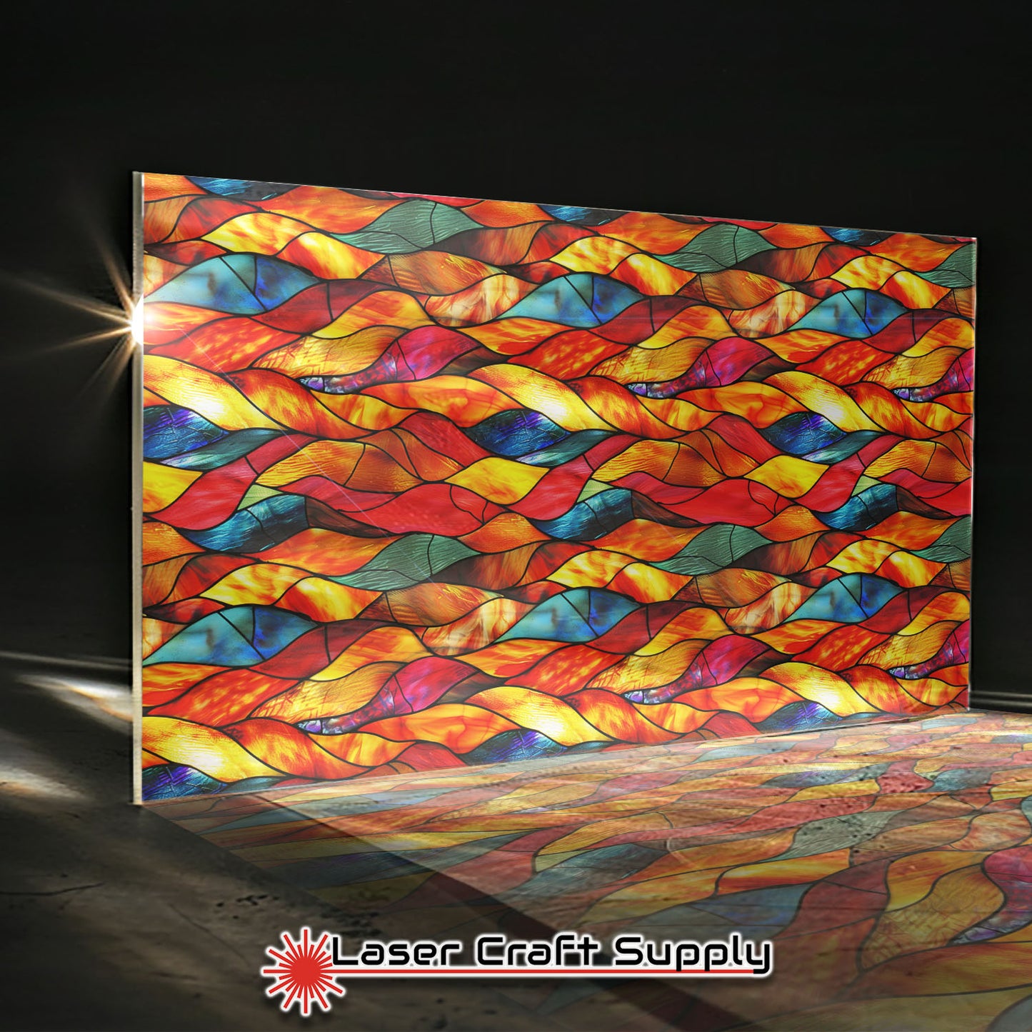 Creative Cast Acrylics - Burning Twist - Stained Glass