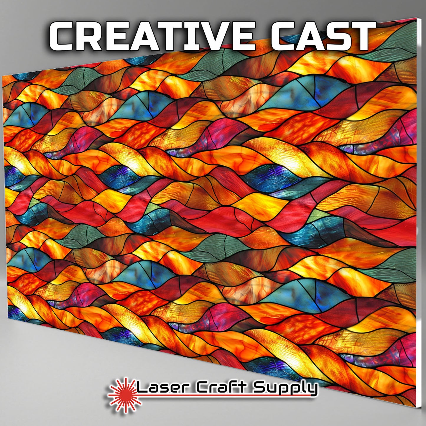 Creative Cast Acrylics - Burning Twist - Stained Glass