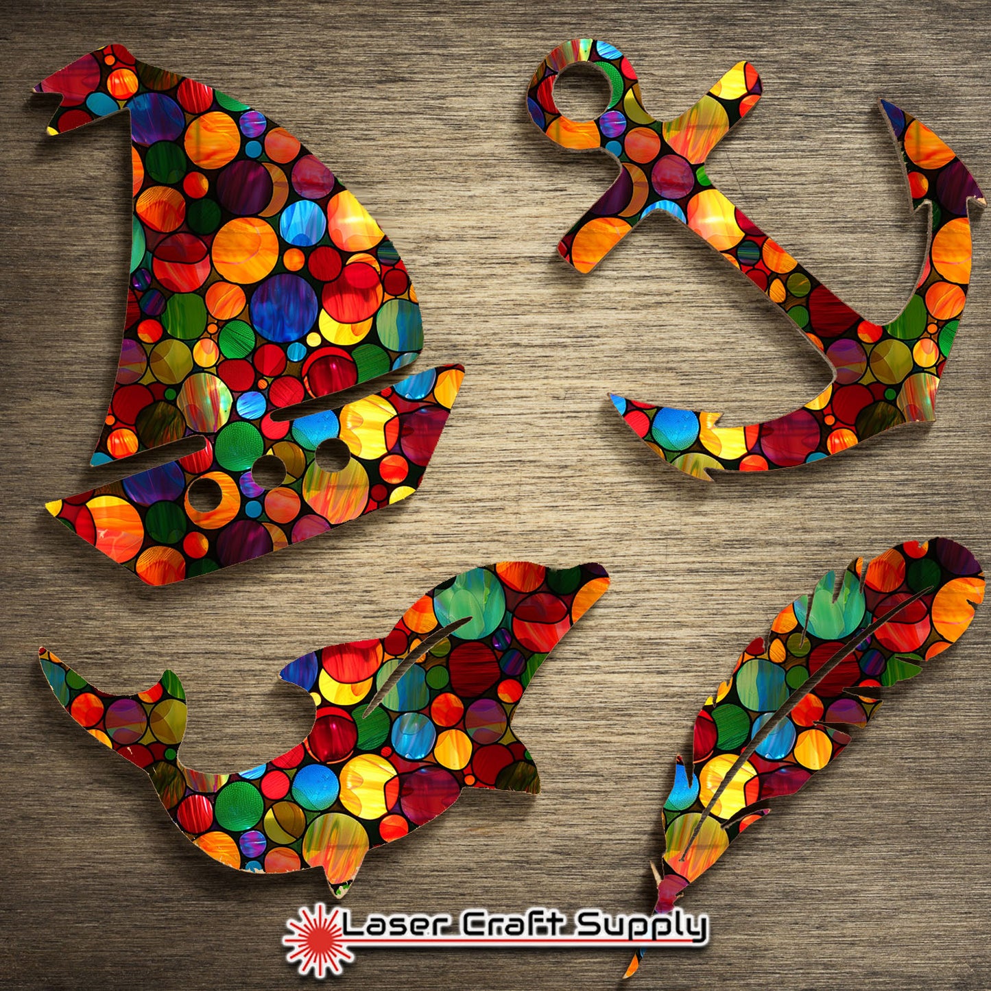 Creative Cast Acrylics - Color Dots - Stained Glass