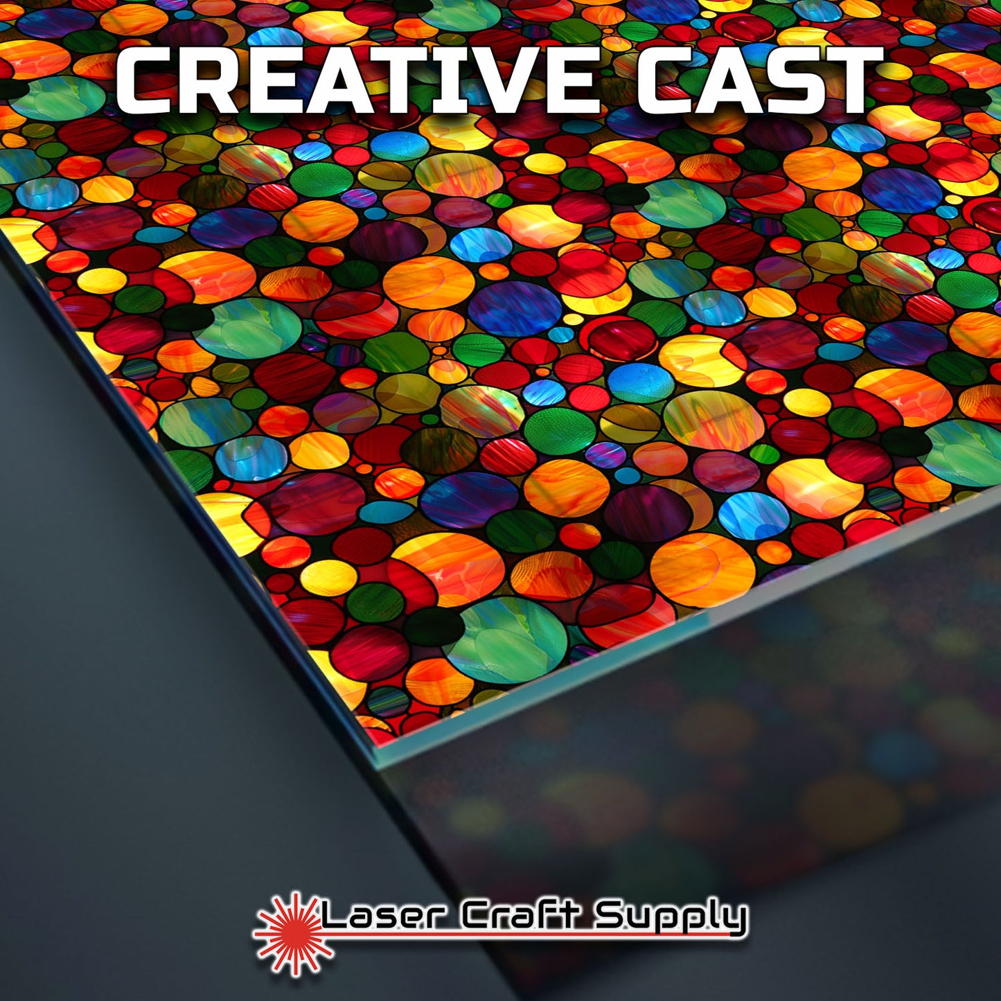 Creative Cast Acrylics - Color Dots - Stained Glass