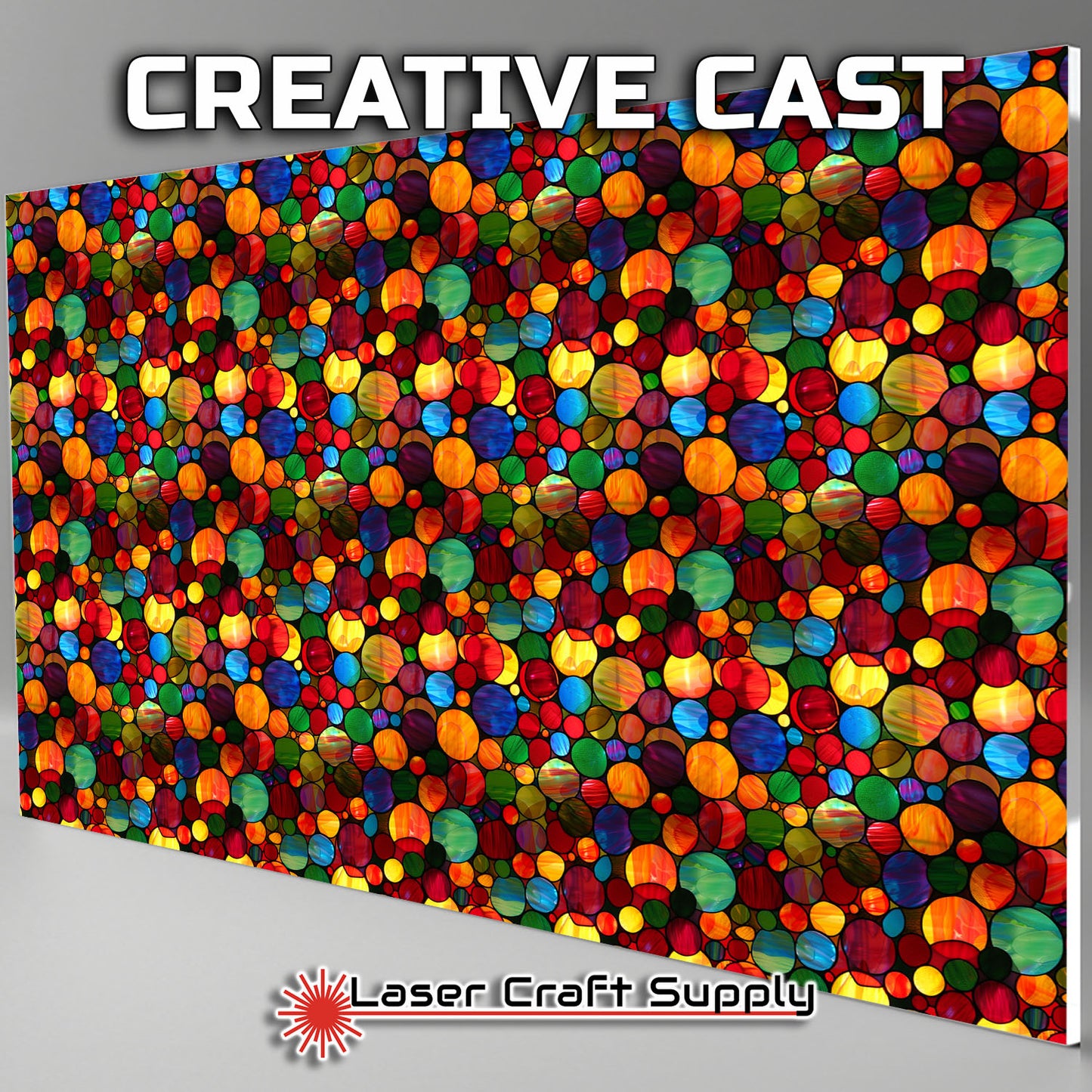 Creative Cast Acrylics - Color Dots - Stained Glass