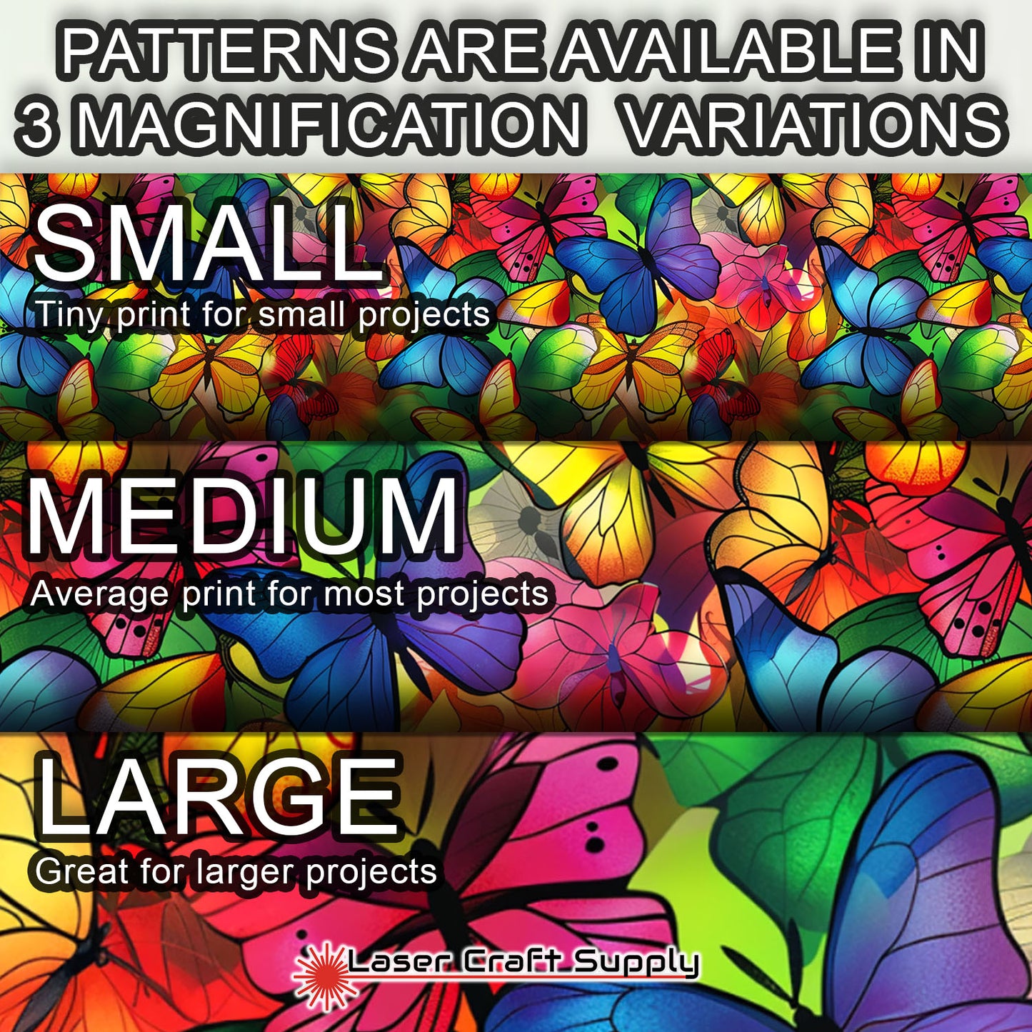 Creative Cast Acrylics - Colorful Butterflies- Stained Glass