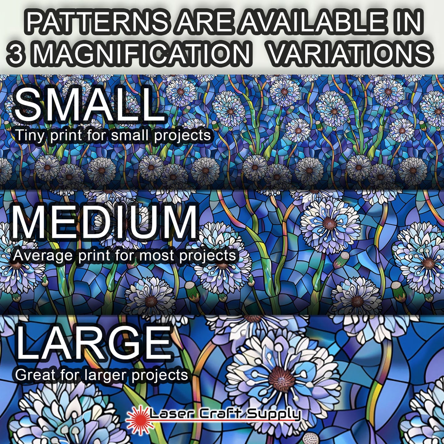 Creative Cast Acrylics - Dandilions - Stained Glass