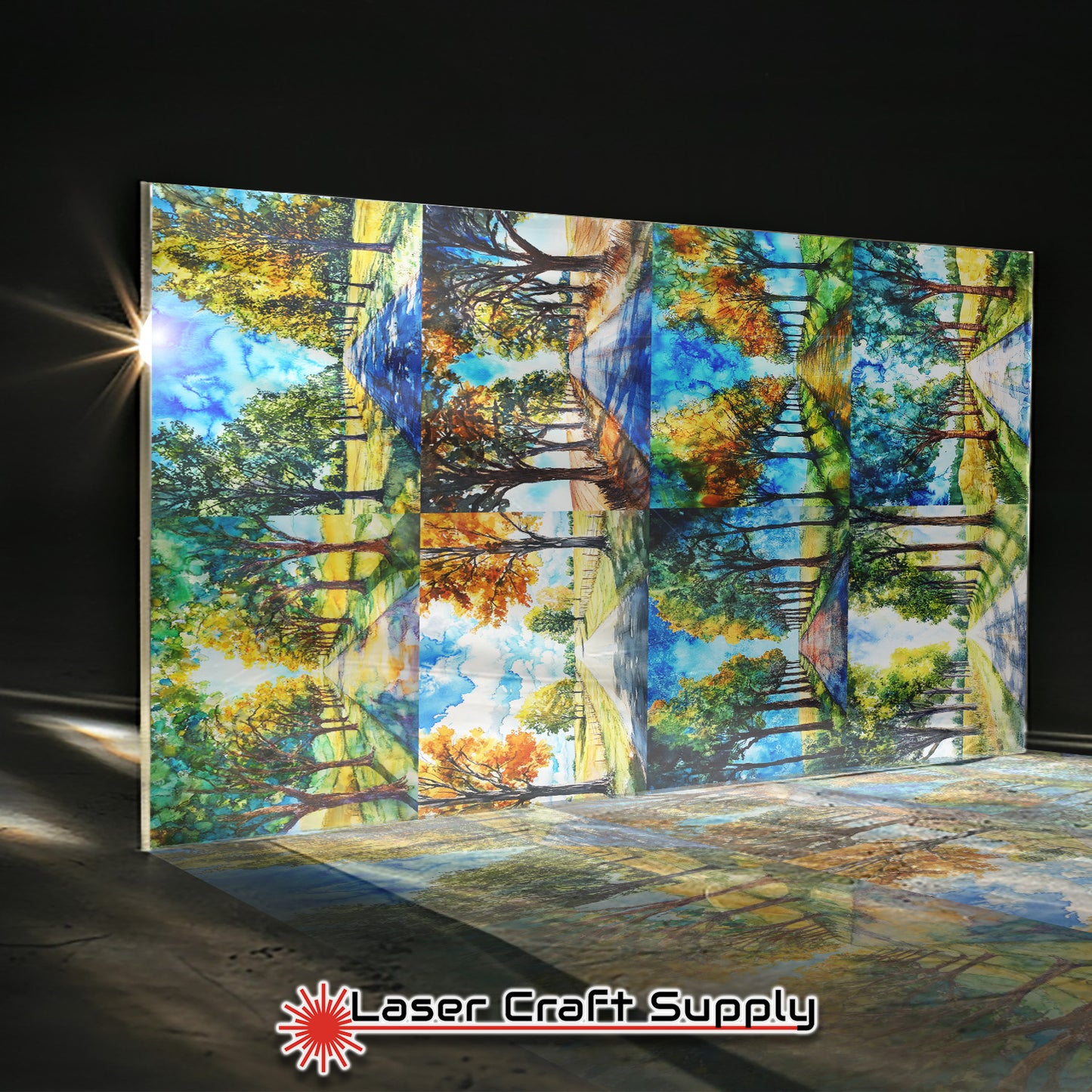 Tree Lined Country Road - Creative Tile