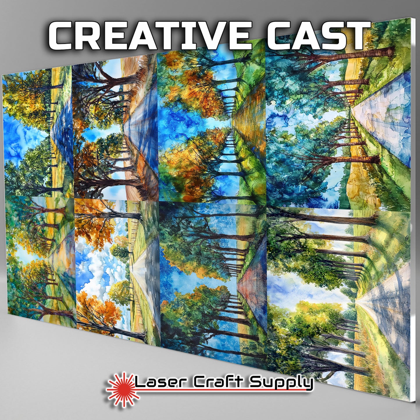 Tree Lined Country Road - Creative Tile