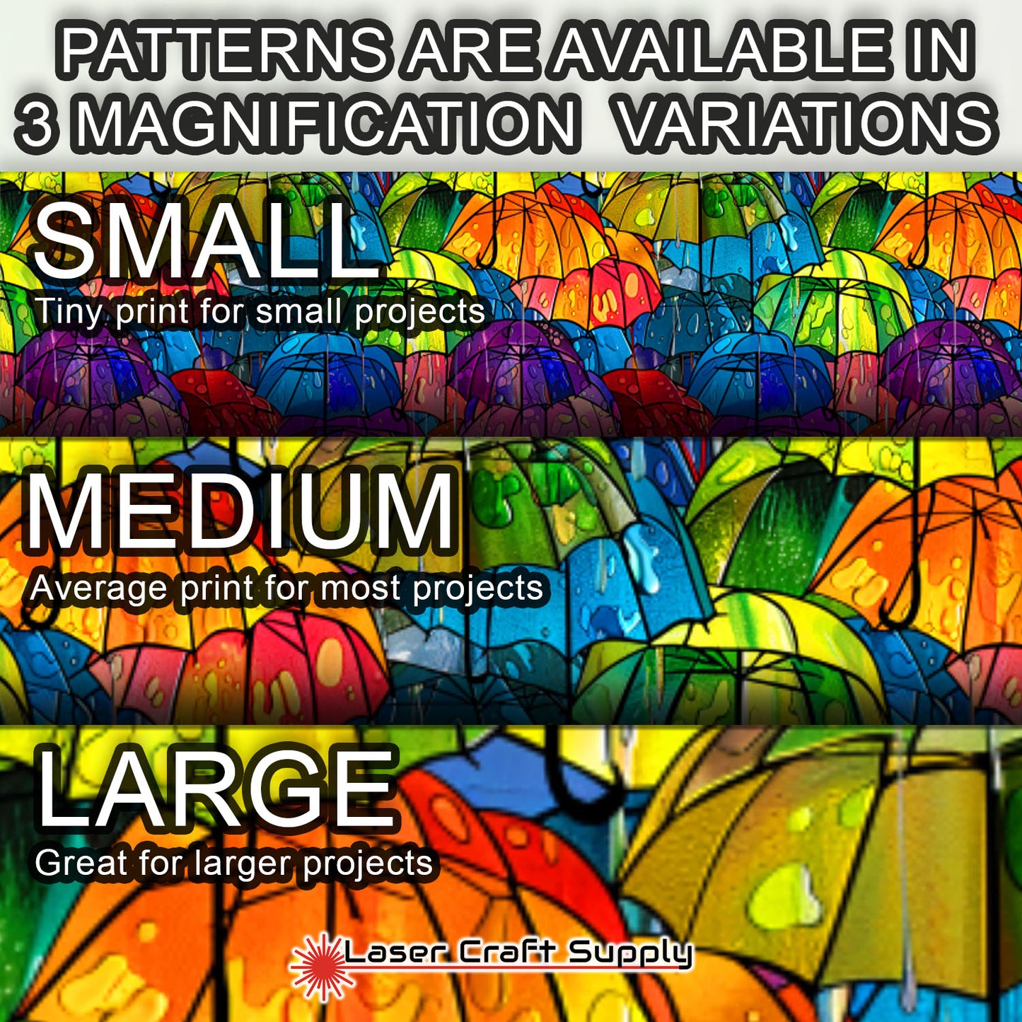 Creative Cast Acrylics - Umbrellas in Color