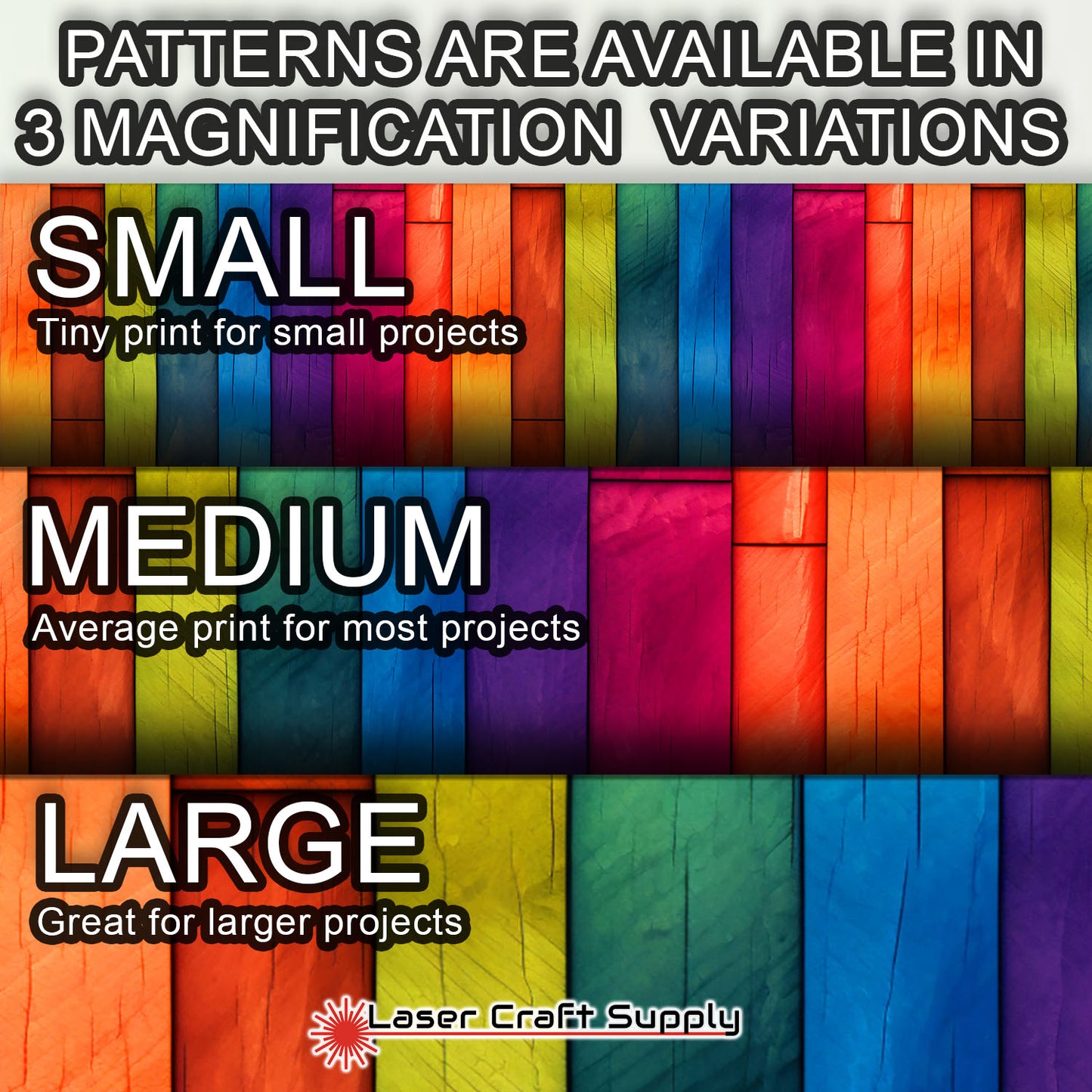 Creative Cast Acrylics - Vibrant Rainbow Bamboo