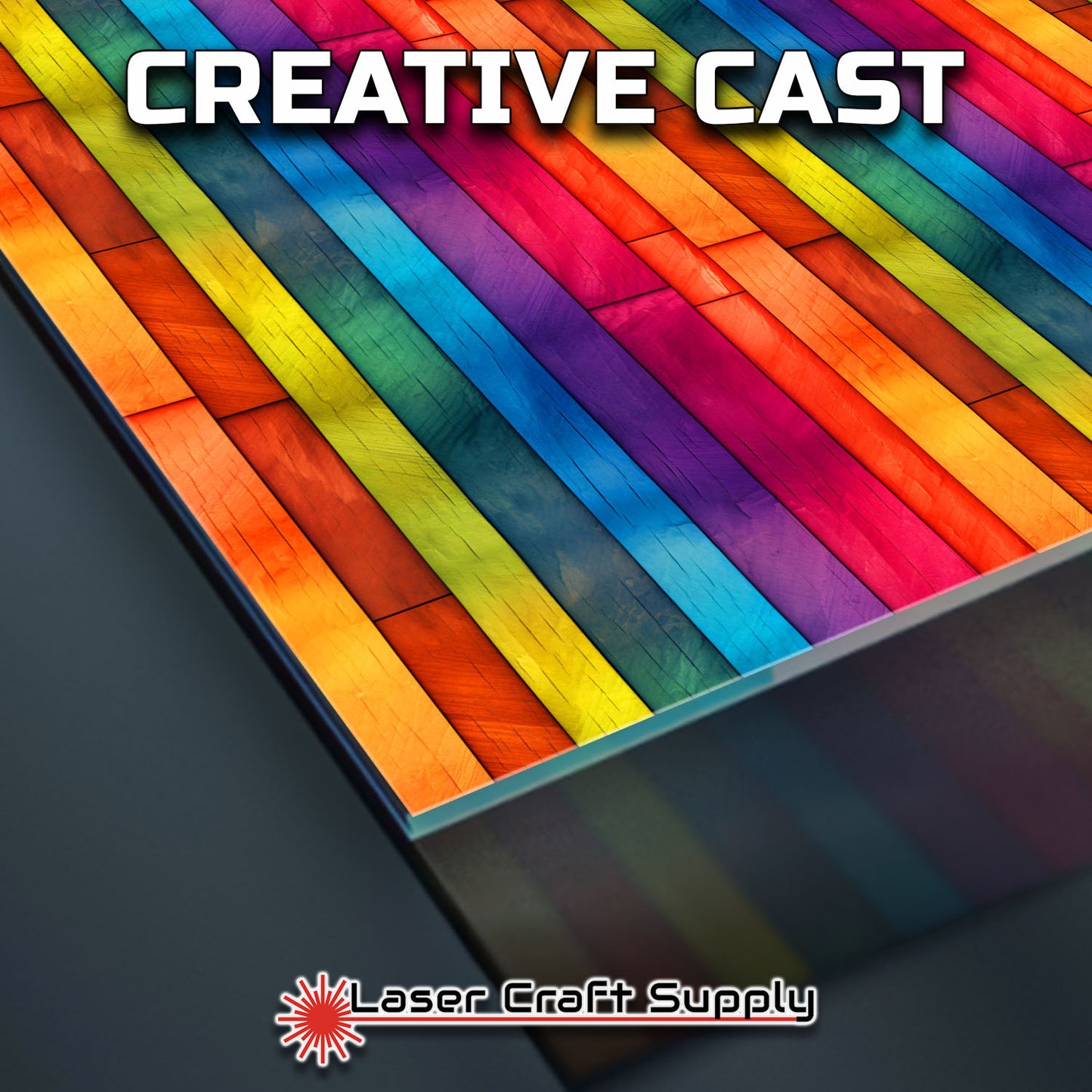 Creative Cast Acrylics - Vibrant Rainbow Bamboo