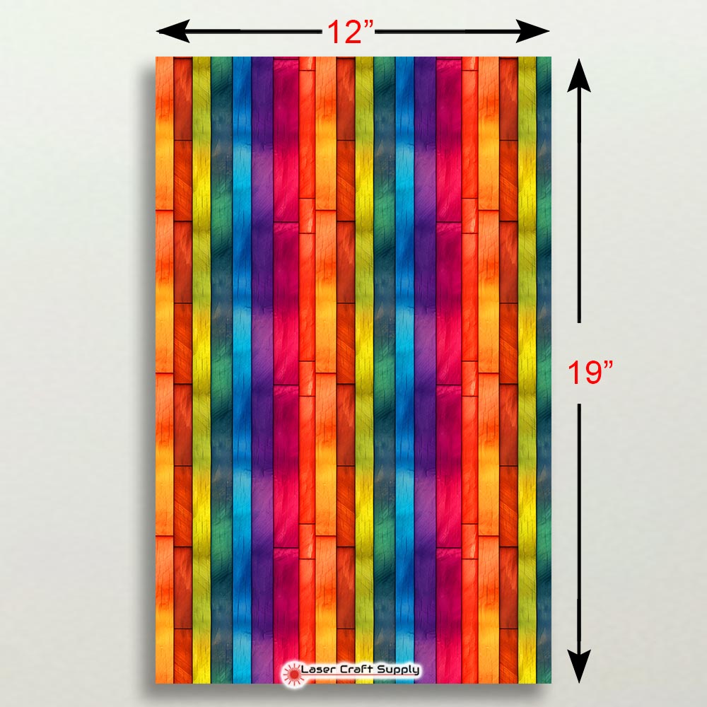 Creative Cast Acrylics - Vibrant Rainbow Bamboo