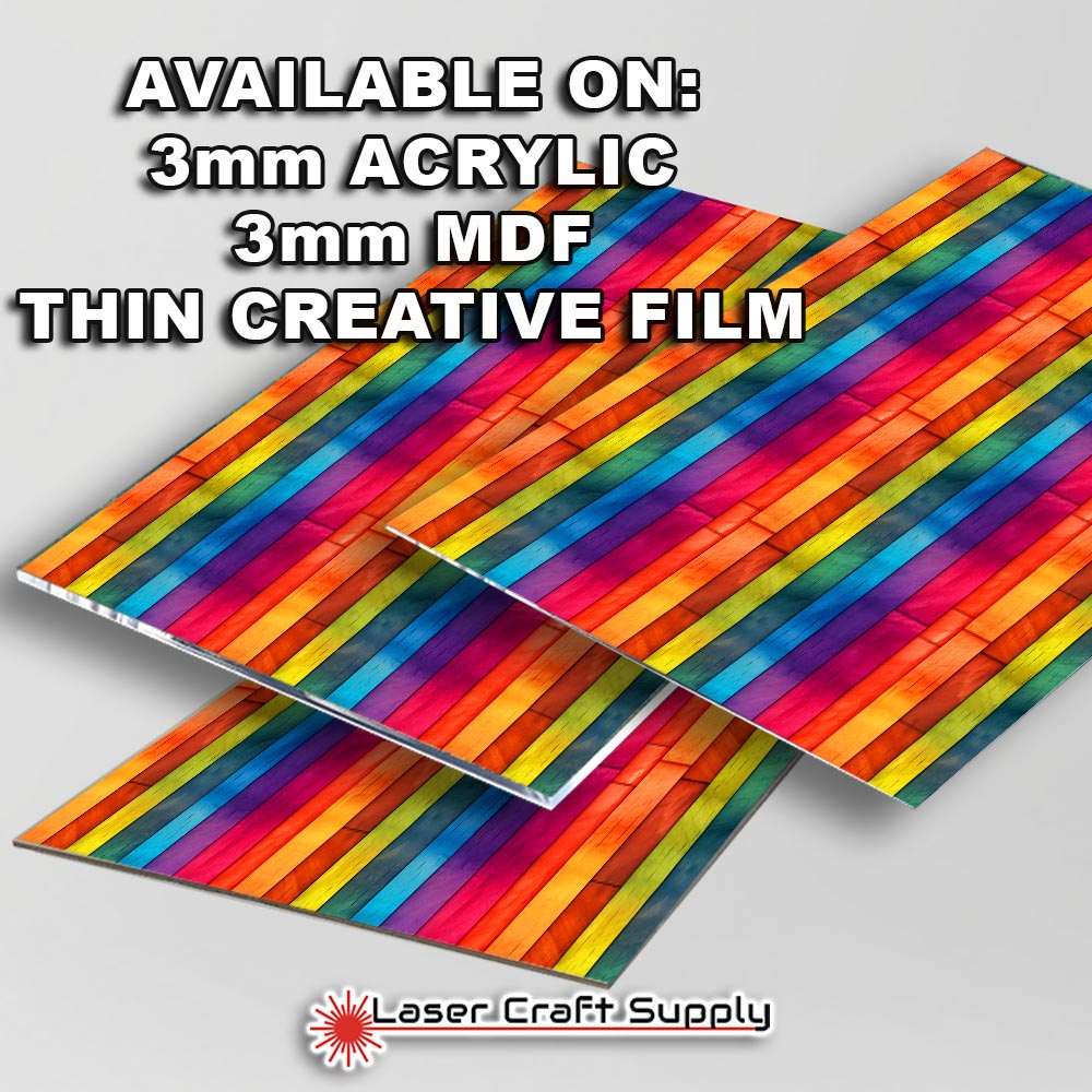 Creative Cast Acrylics - Vibrant Rainbow Bamboo