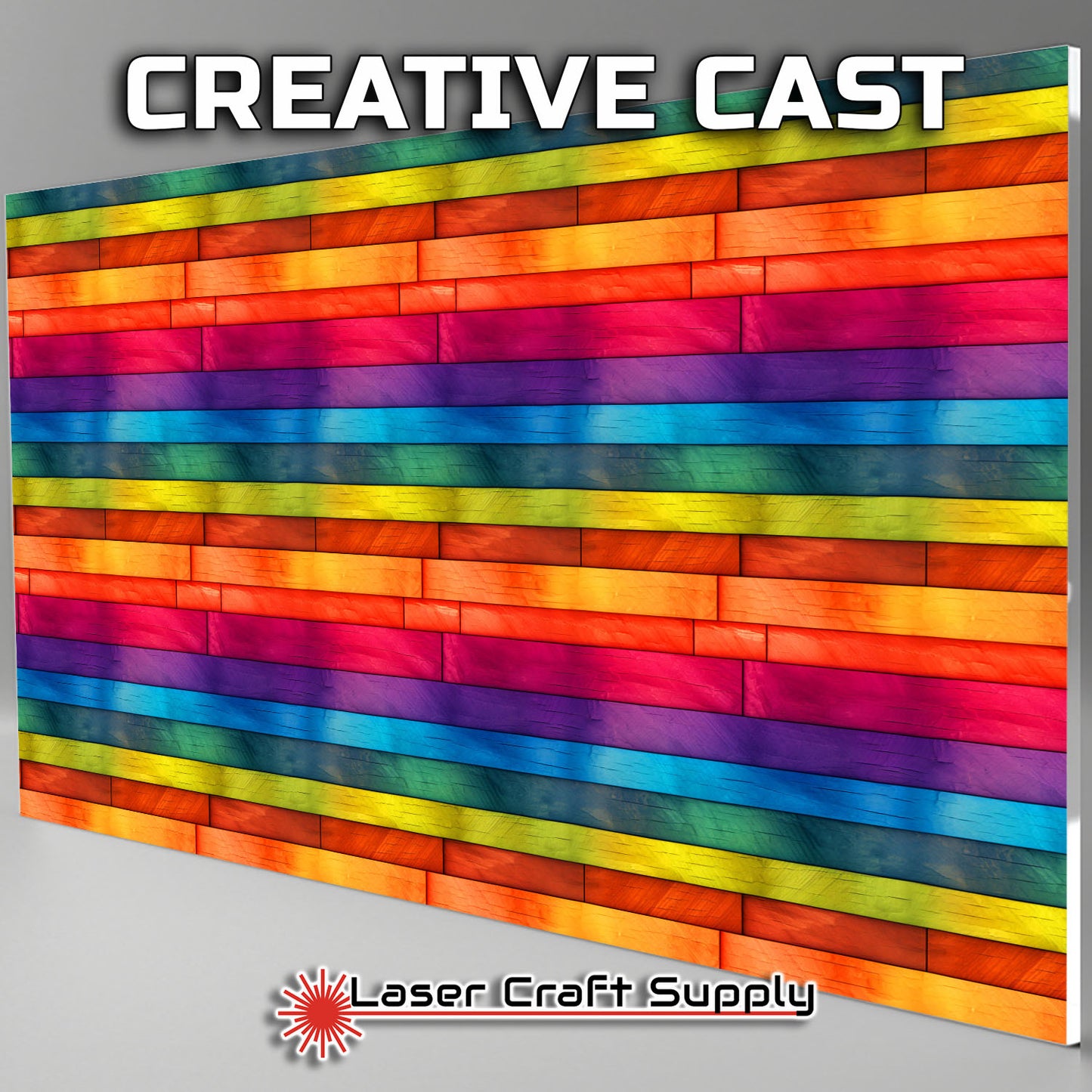 Creative Cast Acrylics - Vibrant Rainbow Bamboo