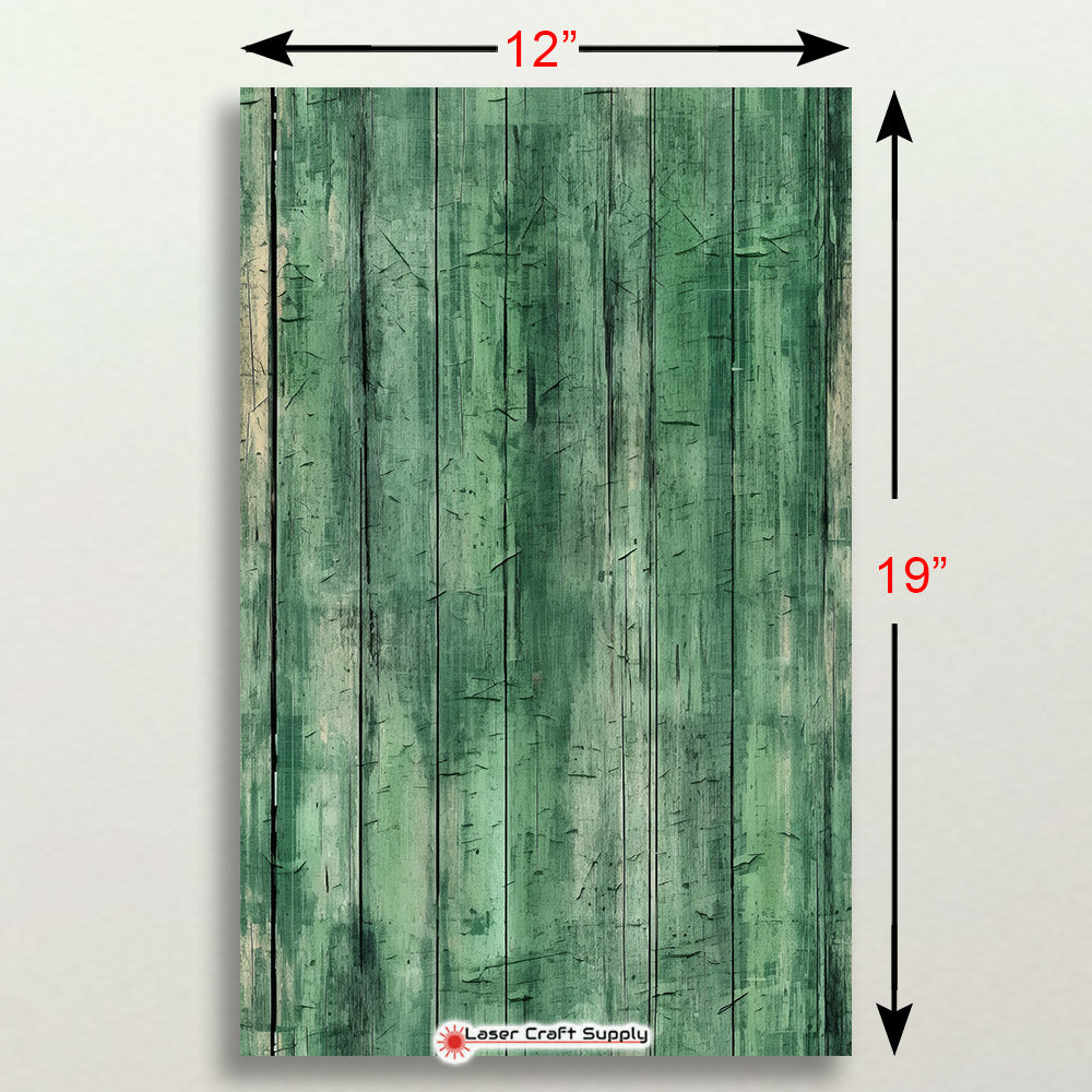 Rustic Green Wash Wood