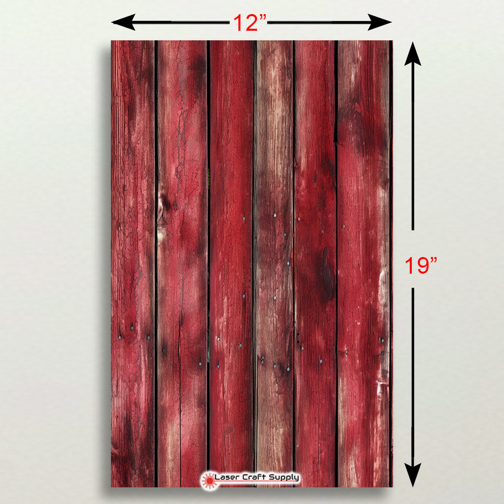 Rustic Red Wash Wood Planks