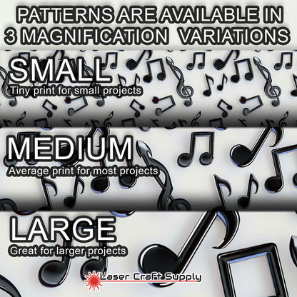 Creative Cast Acrylics - Music Notes