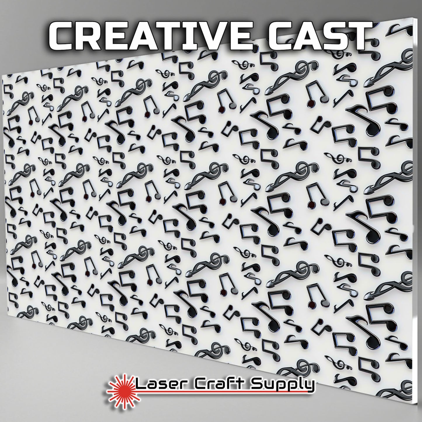 Creative Cast Acrylics - Music Notes