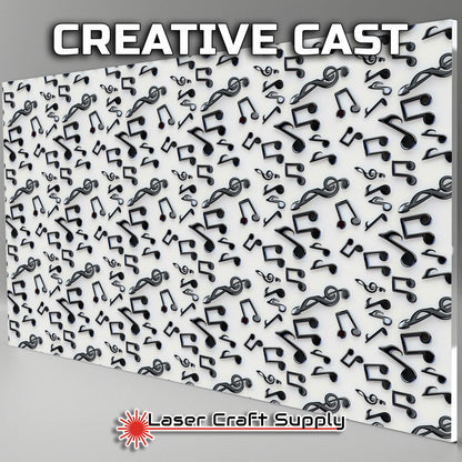 Creative Cast Acrylics - Music Notes