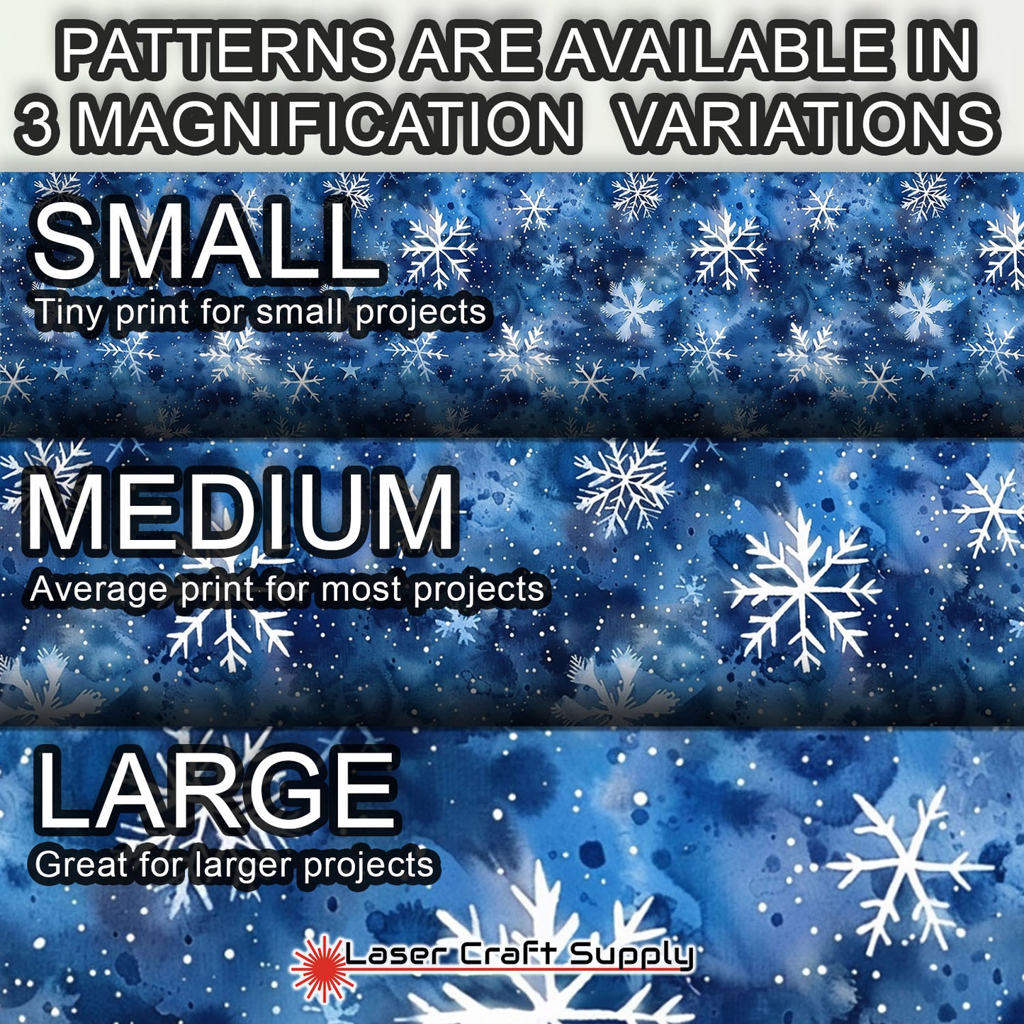 Creative Cast Acrylics - Amazing Snowflakes Flurry