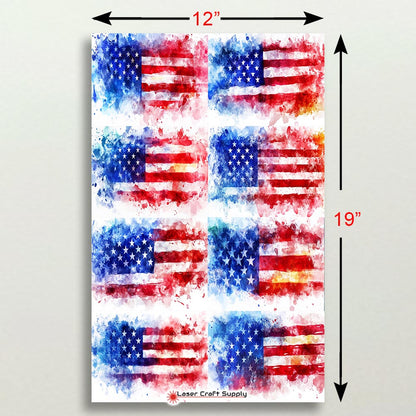 American Flag Art - Creative Tile