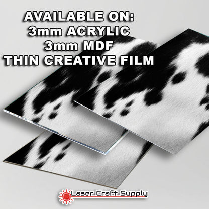 BW Cow Hide - FULL SHEET