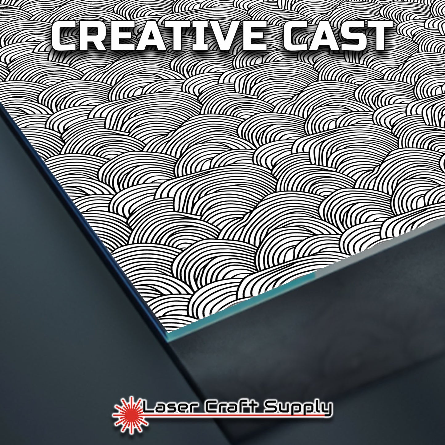 Creative Cast Acrylics - BW Half Rounds