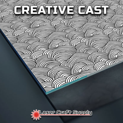 Creative Cast Acrylics - BW Half Rounds