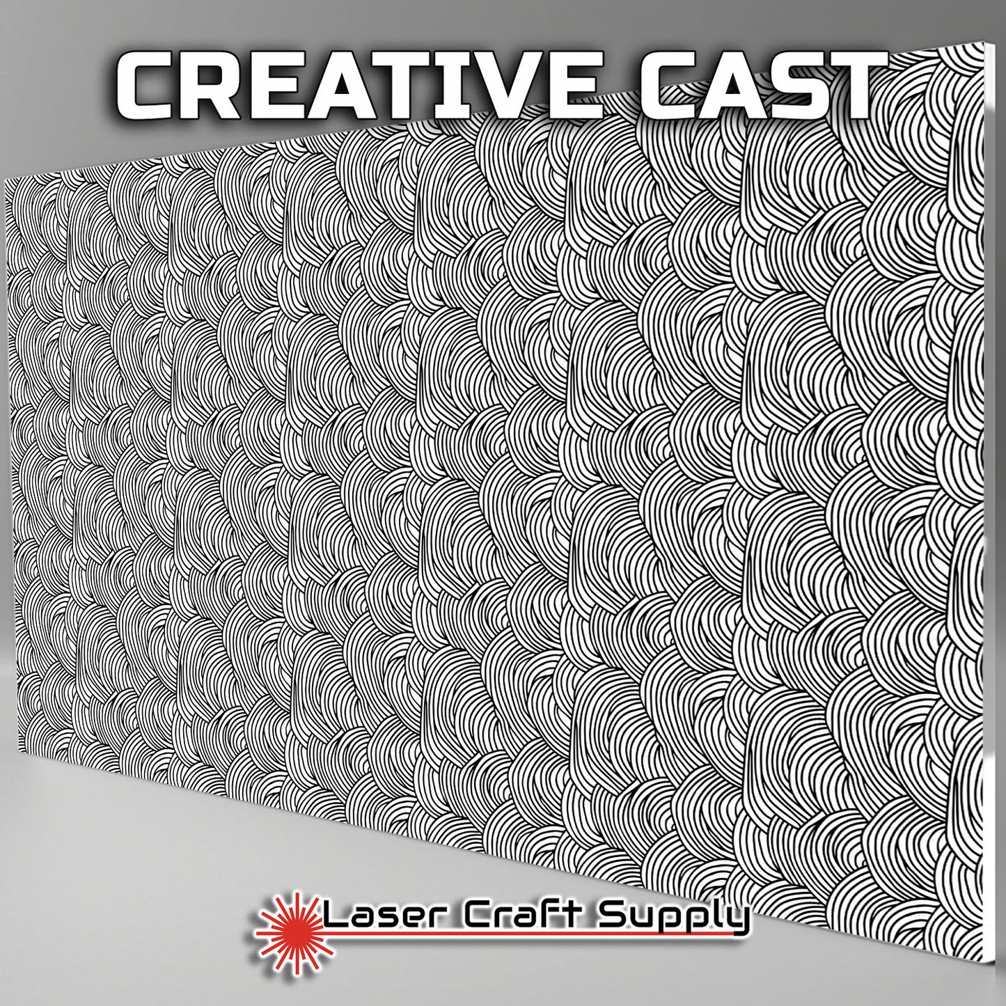 Creative Cast Acrylics - BW Half Rounds