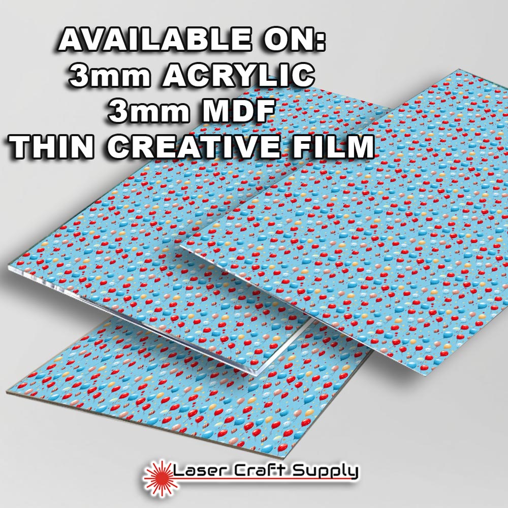 Creative Cast Acrylics - Balloons on Blue