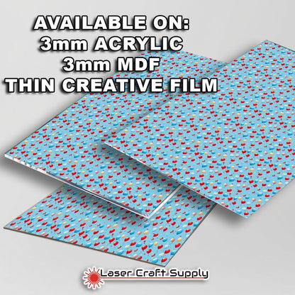 Creative Cast Acrylics - Balloons on Blue