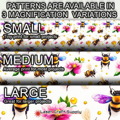 Creative Cast Acrylics - Big Bees and Honey with Pink Flowers