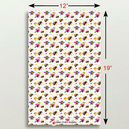 Creative Cast Acrylics - Big Bees and Honey with Pink Flowers