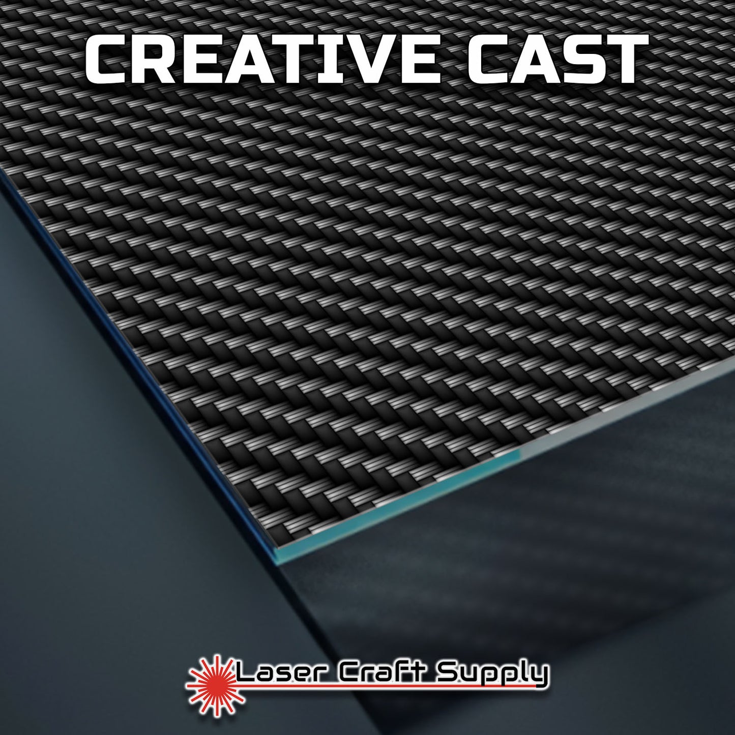 Creative Cast Acrylics - Black Carbon Fiber