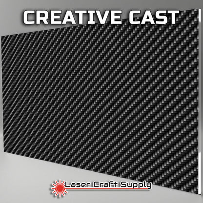 Creative Cast Acrylics - Black Carbon Fiber