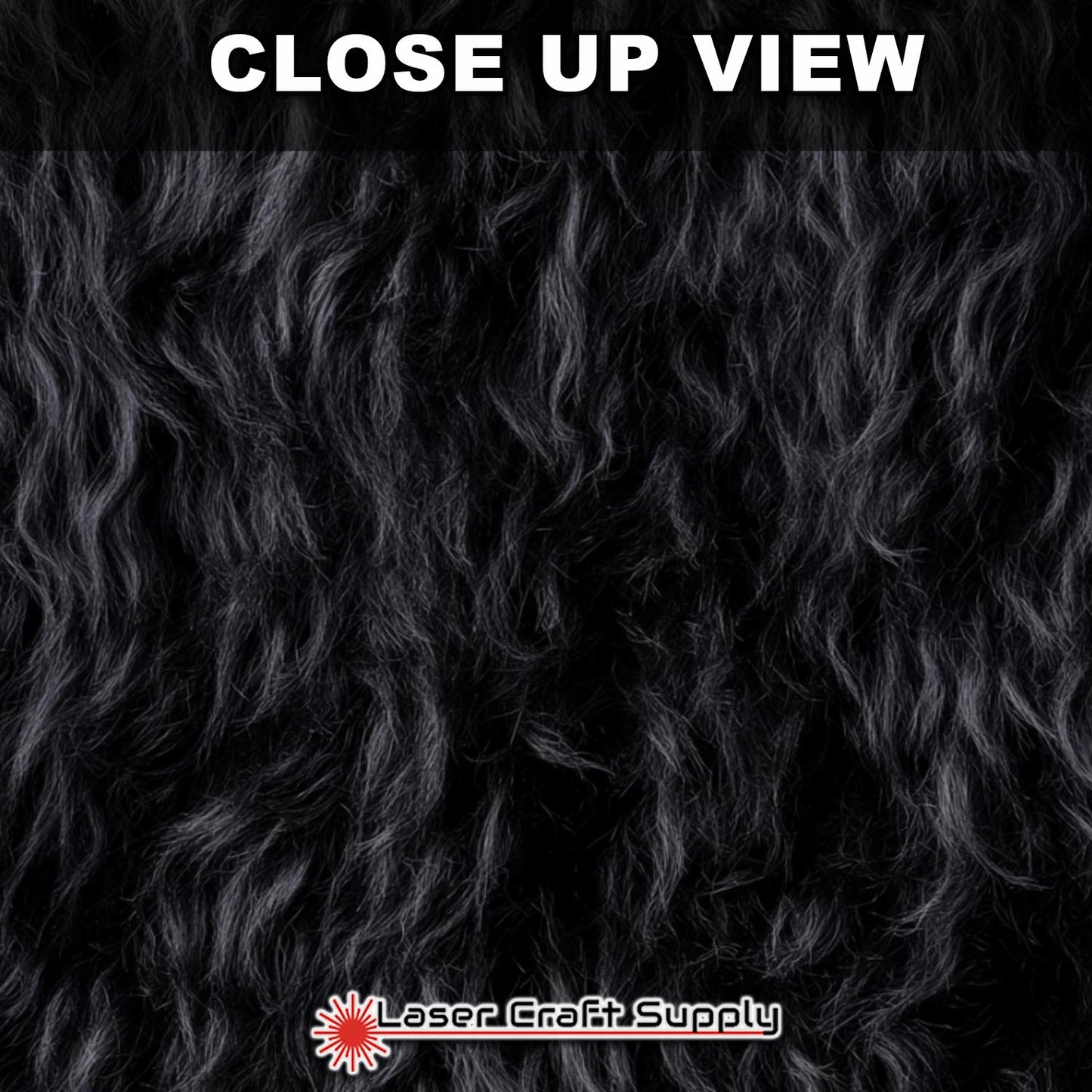 Black Poodle Fur  - FULL SHEET