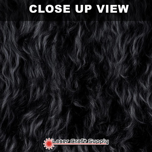 Black Poodle Fur  - FULL SHEET