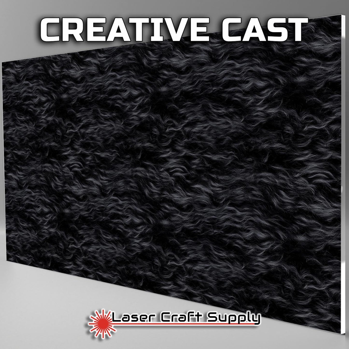 Black Poodle Fur  - FULL SHEET